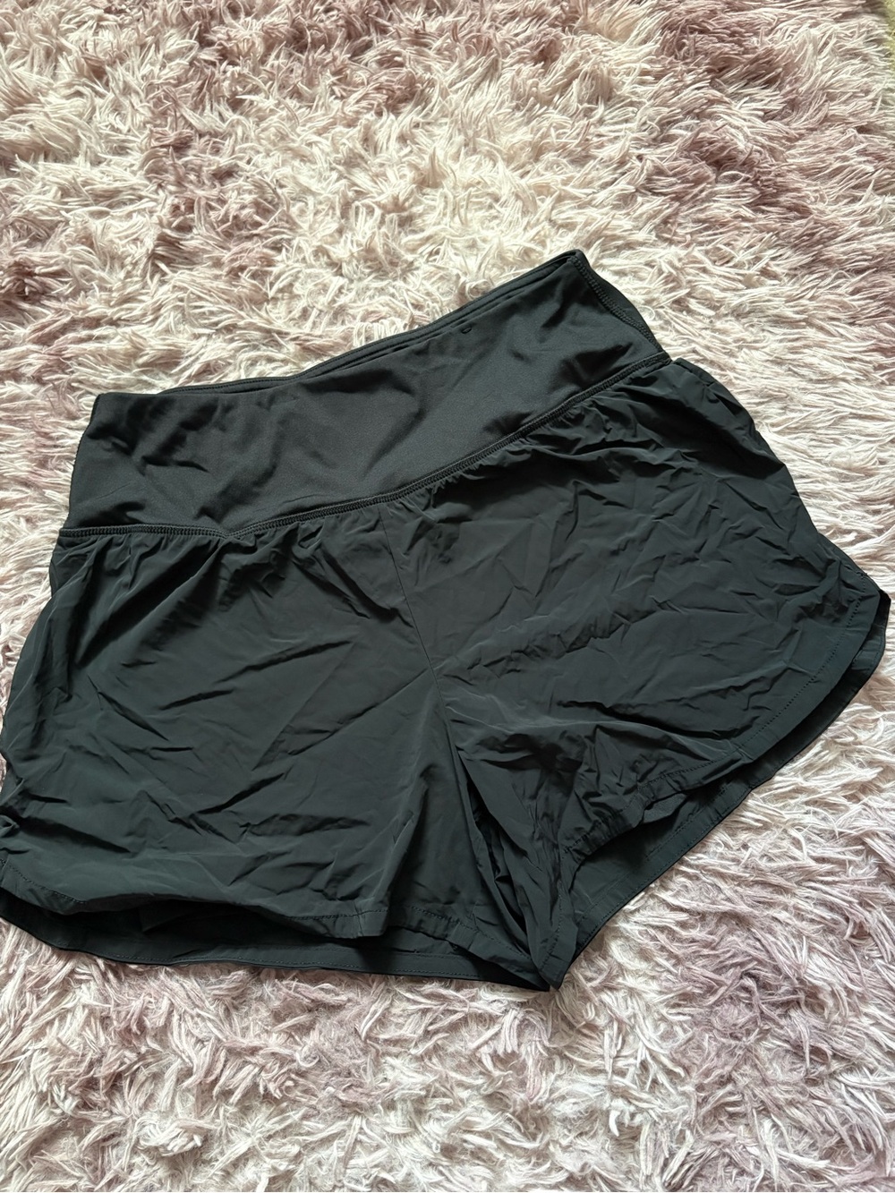 Spyder Women's Black Athletic High-Waist Shorts